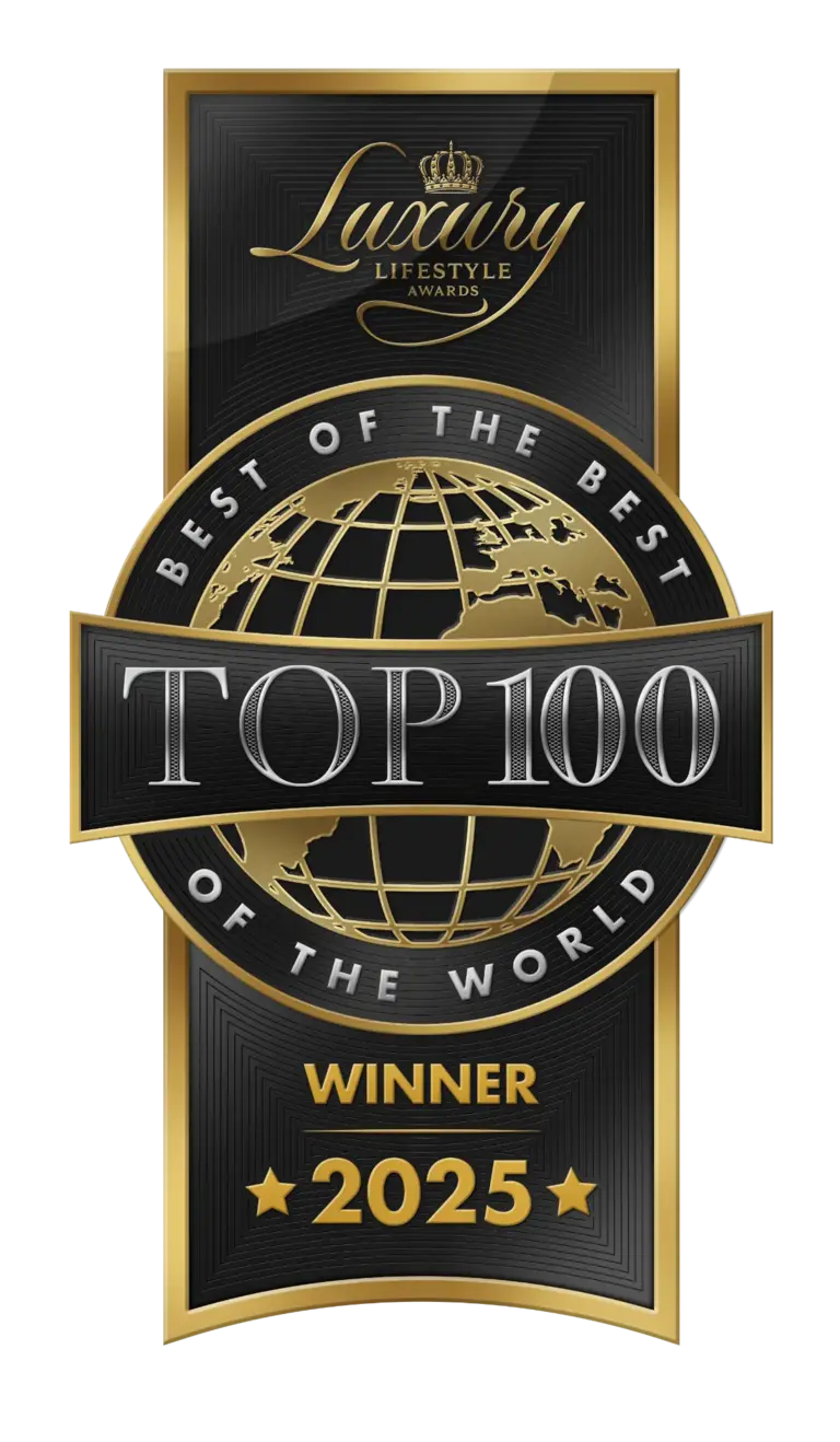 Luxury Lifestyle Awards Best of the Best Top 100 of the World 2025 winner badge
