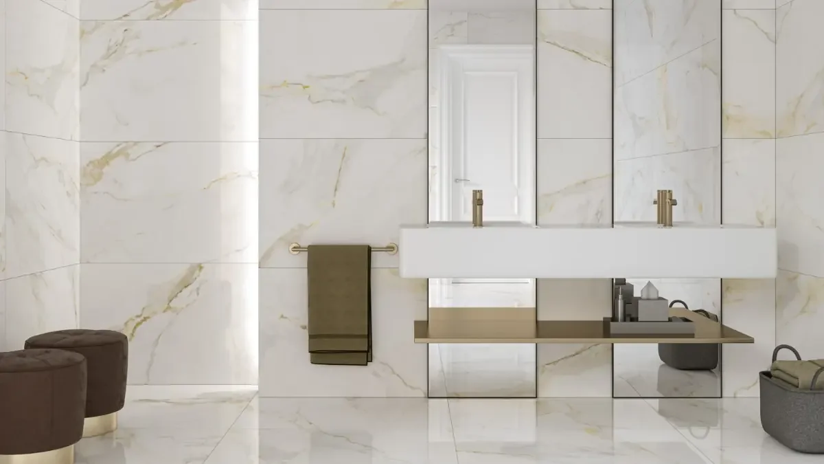 Are Marble Effect Porcelain Tiles Good for Bathrooms?