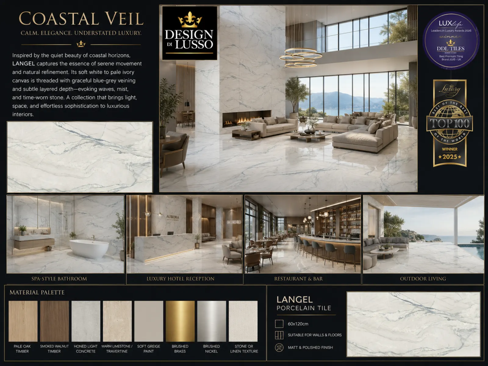 Tonal Harmony: Signature Langel tile mood board
