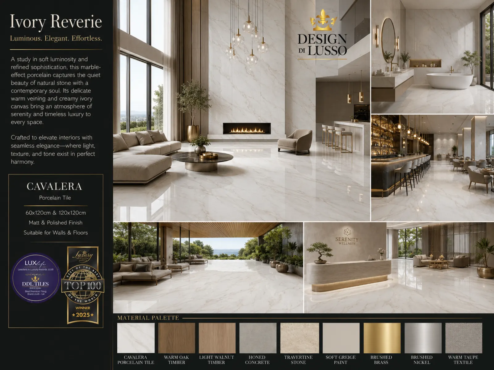 Artisanal Character: Signature Cavalera tile mood board