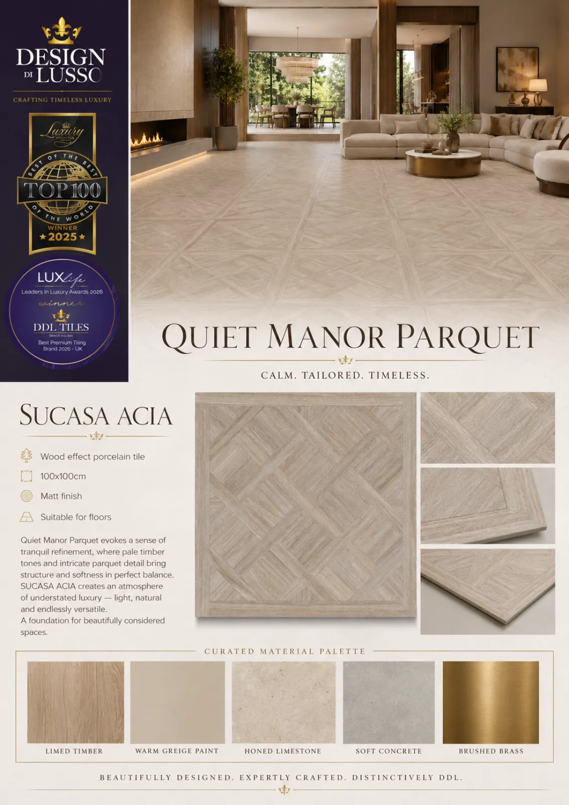 Timeless Poise: Acia Sucasa tile mood board