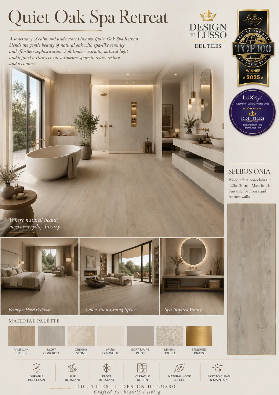Quiet Allure: Onia Selbos Collection tile mood board
