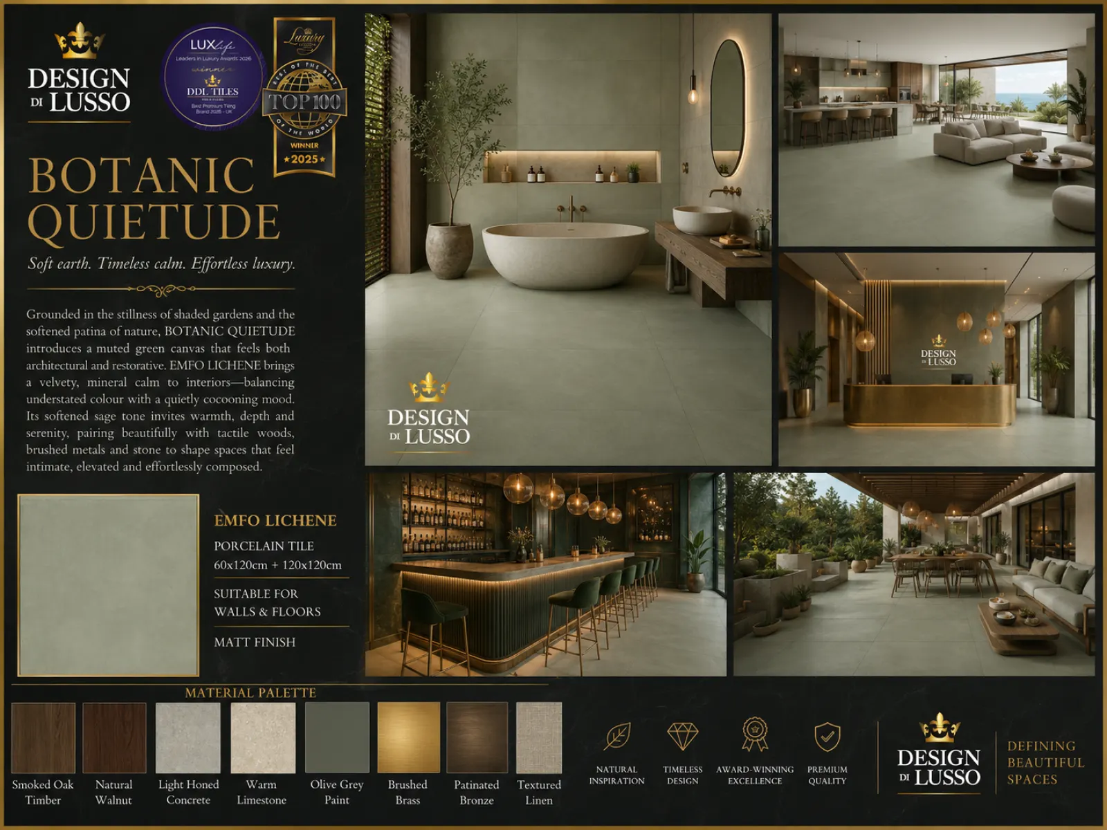 Herbal Sanctuary: Lichene Emfo tile mood board